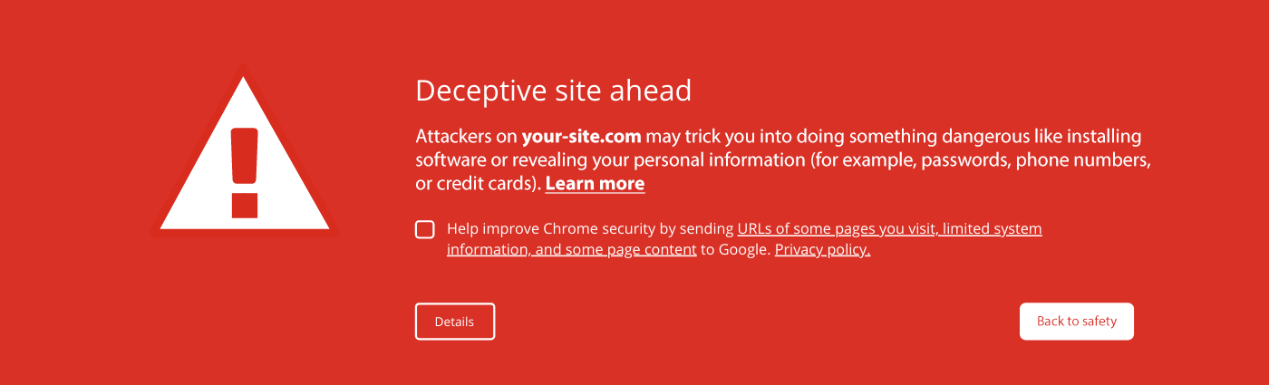 Deceptive-site-ahead